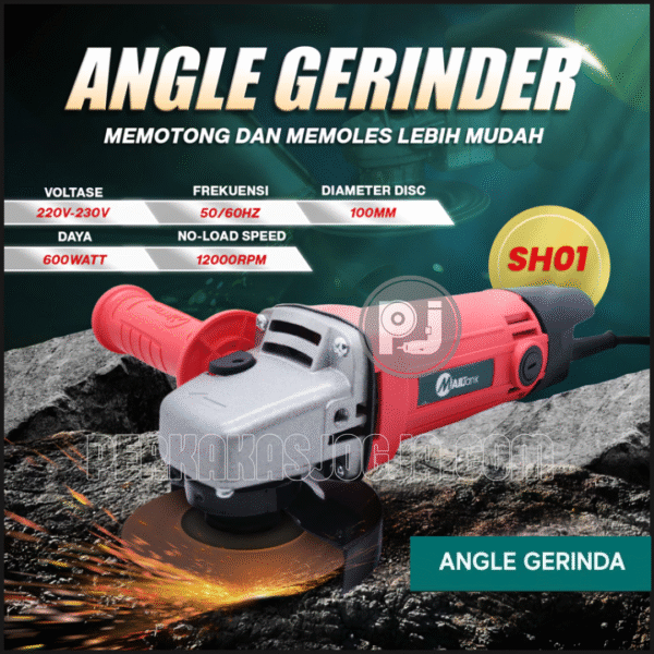Mailtank SH01 mesin gerinda 4 Inch gerinda tangan 100mm termurah promo Untuk Memotong dan Poles Besi - Gambar 7