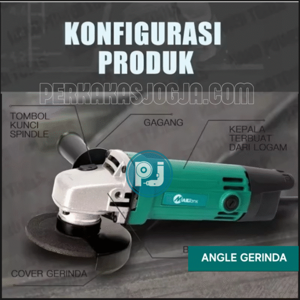 Jual Mailtank SH05 Gerinda Tangan 4 Inch Murah Berkualitas 600W Angle Grinder Multifunction - Gambar 7
